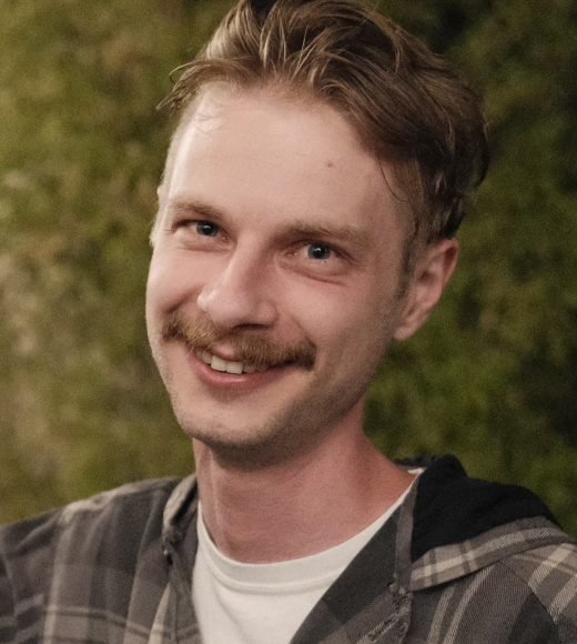 person in plaid shirt